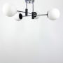 Зображення Люстра стельова Light House LF-17376/4 CR+BK+WT чорний+хром, колір плафона білий ИМ Light-Deco 2 