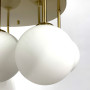 Зображення Стельова золота люстра на 11 матових плафонів ИМ Light-Deco 
