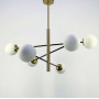 Изображение Сучасна каскадна люстра на 6 або 8 білих плафонів ИМ Light-Deco 3 