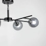 Зображення Люстра на 4 графітових плафони в чорному корпусі 75х22 см ИМ Light-Deco 