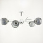 Изображение Люстра на 6 графітових плафонів у білому корпусі Ø 60 см ИМ Light-Deco 2 