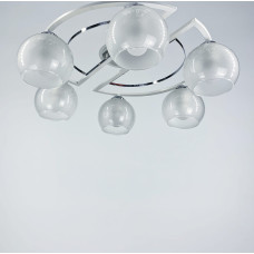 Люстра стельова Light House LNF-17527/6 CH+WT+WT біла