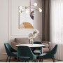 Изображение Сучасна каскадна люстра на 6 або 8 білих плафонів ИМ Light-Deco 6 