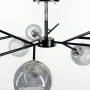 Изображение Люстра на 6 графітових плафонів у чорному корпусі Ø 60 см ИМ Light-Deco 1 