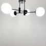 Зображення Люстра стельова Light House LF-17376/4 CR+BK+WT чорний+хром, колір плафона білий ИМ Light-Deco 1 