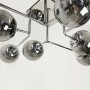 Зображення Сучасна стельова люстра в хромі на 8 графітових плафонів ИМ Light-Deco 1 