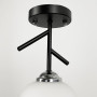 Зображення Люстра стельова LNF-17513/1C BK+CH+WT чорна з білим плафоном ИМ Light-Deco 1 