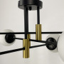 Зображення Стельова люстра Light House LF-17376/6 TBS+BK+WT чорний + латунь, колір плафона білий ИМ Light-Deco 2 