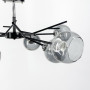 Изображение Люстра на 6 графітових плафонів у чорному корпусі Ø 60 см ИМ Light-Deco 