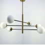 Изображение Сучасна каскадна люстра на 6 або 8 білих плафонів ИМ Light-Deco 5 