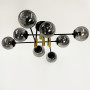 Зображення Люстра стельова Light House LF-17376/8 TBS+BK+GR чорний + латунь, колір плафона графітовий ИМ Light-Deco 4 