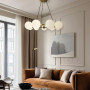 Зображення Кругла латунна люстра LOUISA на 9 плафонів ИМ Light-Deco 6 