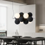 Изображение Люстра HOLLY на 12 біло-чорних плафонів у хромовому корпусі ИМ Light-Deco 7 