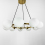 Зображення Кругла латунна люстра LOUISA на 9 плафонів ИМ Light-Deco 1 