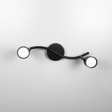 Чорний світильник із 2-ма регульованими плафонами Чорний світильник із 2-ма регульованими плафонами