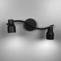 Зображення Чорний світильник із 2-ма регульованими плафонами ИМ Light-Deco 3 