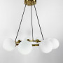 Зображення Кругла латунна люстра LOUISA на 9 плафонів ИМ Light-Deco 2 
