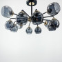 Зображення Стельова люстра на 12 ламп з плафонами графіт ИМ Light-Deco 6 