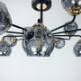 Зображення Стельова люстра на 12 ламп з плафонами графіт ИМ Light-Deco 4 