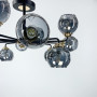 Зображення Стельова люстра на 12 ламп з плафонами графіт ИМ Light-Deco 2 