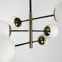 Изображение Люстра на 6 плафонів із латунною фурнітурою ИМ Light-Deco 3 