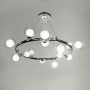 Зображення Люстра підвісна кільце Light House LNF-17563/15 CH+CL (цоколь G9) Ø 75 см хром з подвійними плафонами ИМ Light-Deco 1 
