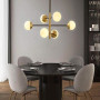 Изображение Люстра на 6 плафонів із латунною фурнітурою ИМ Light-Deco 8 