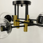 Зображення Люстра стельова Light House LF-17376/8 TBS+BK+CL чорний + латунь, колір плафону прозорий ИМ Light-Deco 2 