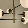 Изображение Люстра на 6 плафонів із латунною фурнітурою ИМ Light-Deco 2 