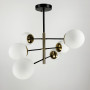 Изображение Люстра на 6 плафонів із латунною фурнітурою ИМ Light-Deco 1 