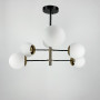 Изображение Люстра на 6 плафонів із латунною фурнітурою ИМ Light-Deco 