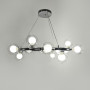 Зображення Люстра підвісна кільце Light House LNF-17563/15 CH+CL (цоколь G9) Ø 75 см хром з подвійними плафонами ИМ Light-Deco 2 