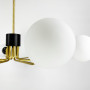 Изображение Латунна люстра на 8 плафонів із чорною фурнітурою ИМ Light-Deco 1 