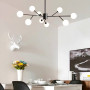 Зображення Стельова чорна люстра Grand Bunch на 9 плафонів ИМ Light-Deco 3 