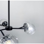 Изображение Стельова люстра в чорному корпусі на 6 плафонів ИМ Light-Deco 1 