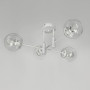 Изображение Люстра стельова в білому корпусі на 4 прозорих плафони ИМ Light-Deco 5 