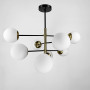 Изображение Люстра на 8 плафонів із латунною фурнітурою ИМ Light-Deco 