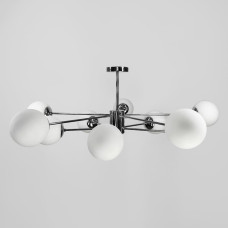 Люстра стельова Light House LNF-17447/10 CH+WT хром