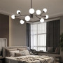 Зображення Стельова чорна люстра Grand Bunch на 9 плафонів ИМ Light-Deco 7 