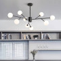 Зображення Стельова чорна люстра Grand Bunch на 9 плафонів ИМ Light-Deco 6 