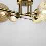 Изображение Стельова латунна люстра з 8 гранчастими плафонами ИМ Light-Deco 2 