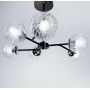 Изображение Стельова люстра в чорному корпусі на 6 плафонів ИМ Light-Deco 6 
