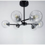 Изображение Стельова люстра в чорному корпусі на 6 плафонів ИМ Light-Deco 5 