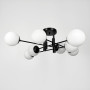 Зображення Люстра стельова Light House LF-17376/8 BK+BK+WT чорний, колір плафона білий ИМ Light-Deco 4 