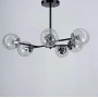 Изображение Стельова люстра в чорному корпусі на 6 плафонів ИМ Light-Deco 