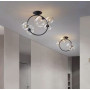 Изображение Люстра у формі кільця в чорному корпусі з плафонами Bubble Light House LNF-984_1474 ИМ Light-Deco 1 