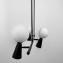 Зображення Люстра стельова Light House LNF-17456/3+3 BK+WT (3 цоколі G9+3 цоколі GU10) чорна з білим плафоном ИМ Light-Deco 1 
