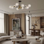 Изображение Люстра молекула на 10 прозорих плафонів ИМ Light-Deco 2 