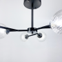 Изображение Стельова люстра в чорному корпусі на 10 ламп Light House LNF-1793_2724 ИМ Light-Deco 