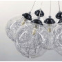Зображення Підвісний світильник Transparent Bubbles на 9 плафонів з металевою ниткою ИМ Light-Deco 5 